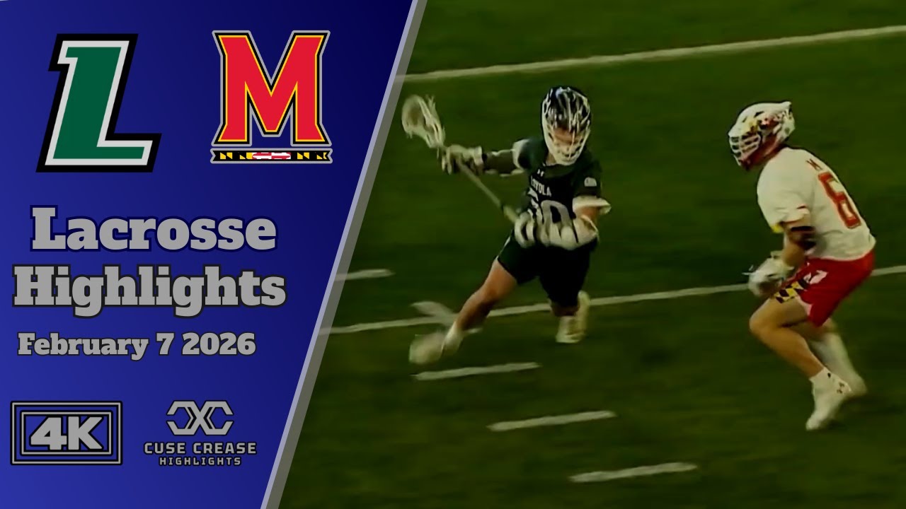 Loyola vs Maryland | 2026 4K Lacrosse Highlights