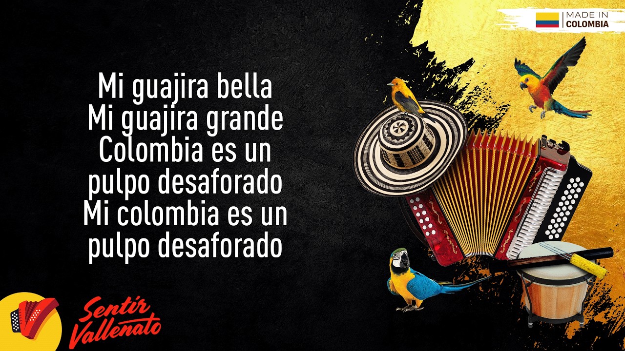 La Dama Guajira, Binomio De Oro De América, Video Letra - Sentir Vallenato