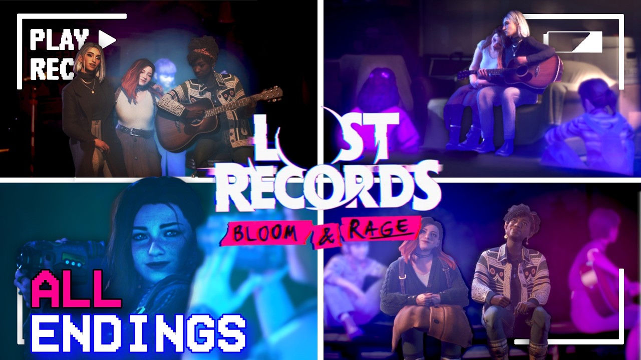 TUTTI I FINALI di Lost Records e COME OTTENERLI | Lost Records Bloom & Rage TAPE 2 GAMEPLAY ITA