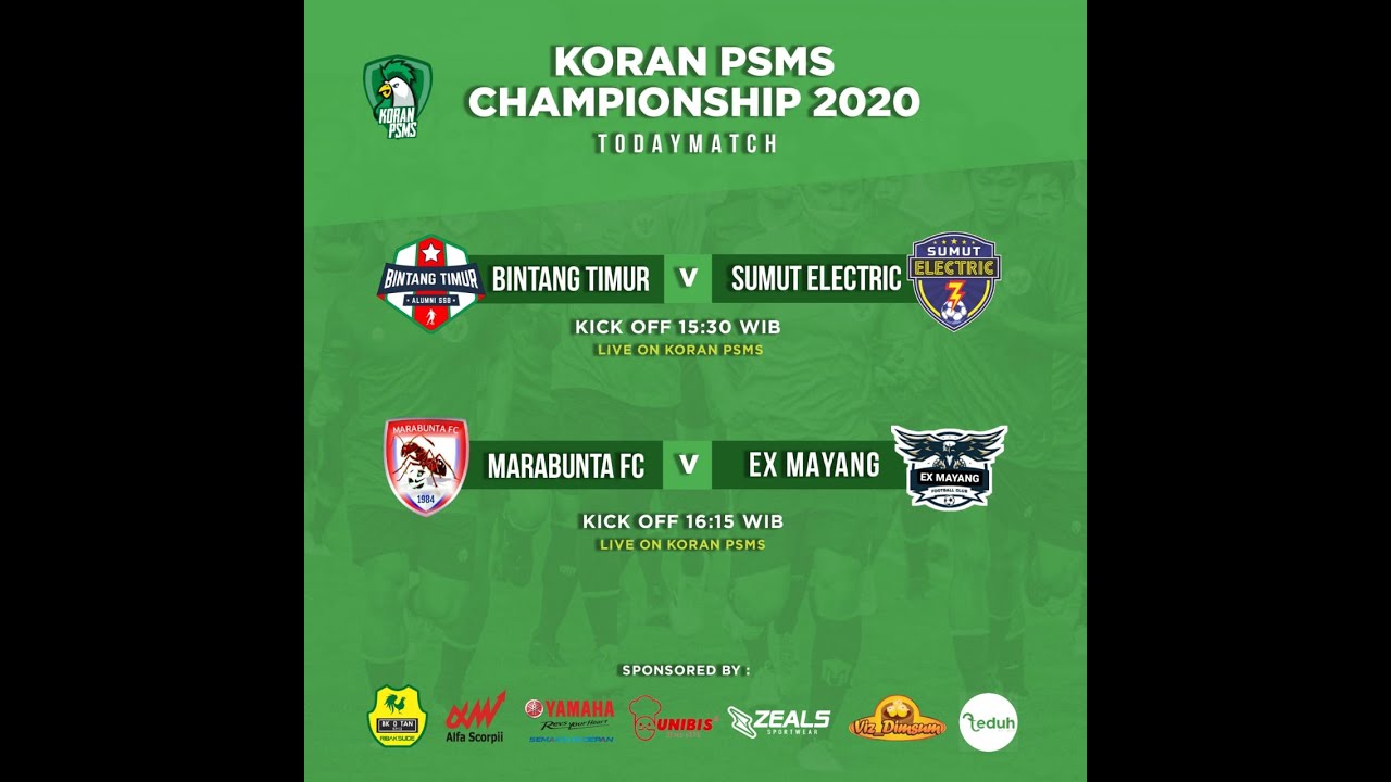 KORAN PSMS CHAMPIONSHIP : SUMUT ELECTRIC vs BINTANG TIMUR