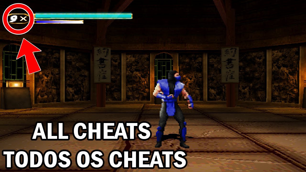 Mortal Kombat Mythologies Sub Zero [PS1] - (All Cheats/Todos os Cheats)