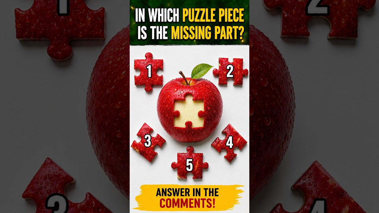 99% People Get This Wrong! Which Apple Puzzle Piece Fits? 🤯