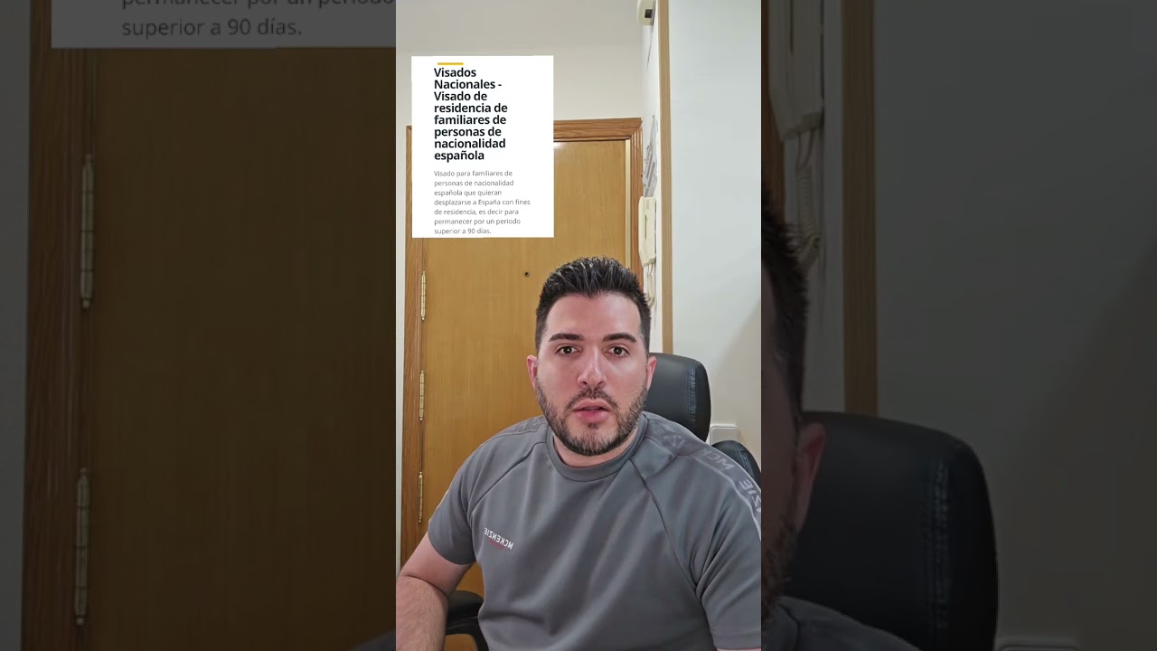 VISADO DE RESIDENCIA POR SER FAMILIAR DE UN CIUDADANO ESPAÑOL