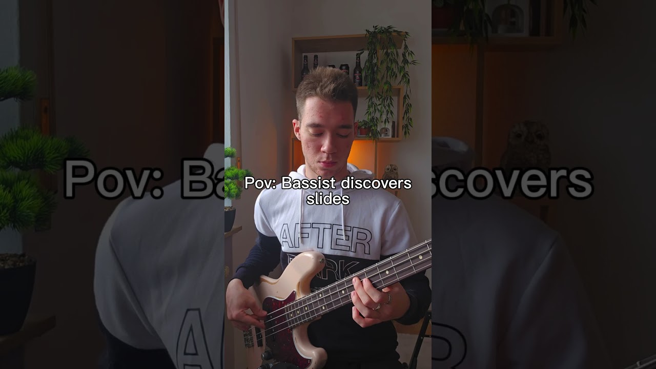 Bassist discovers slides #bass