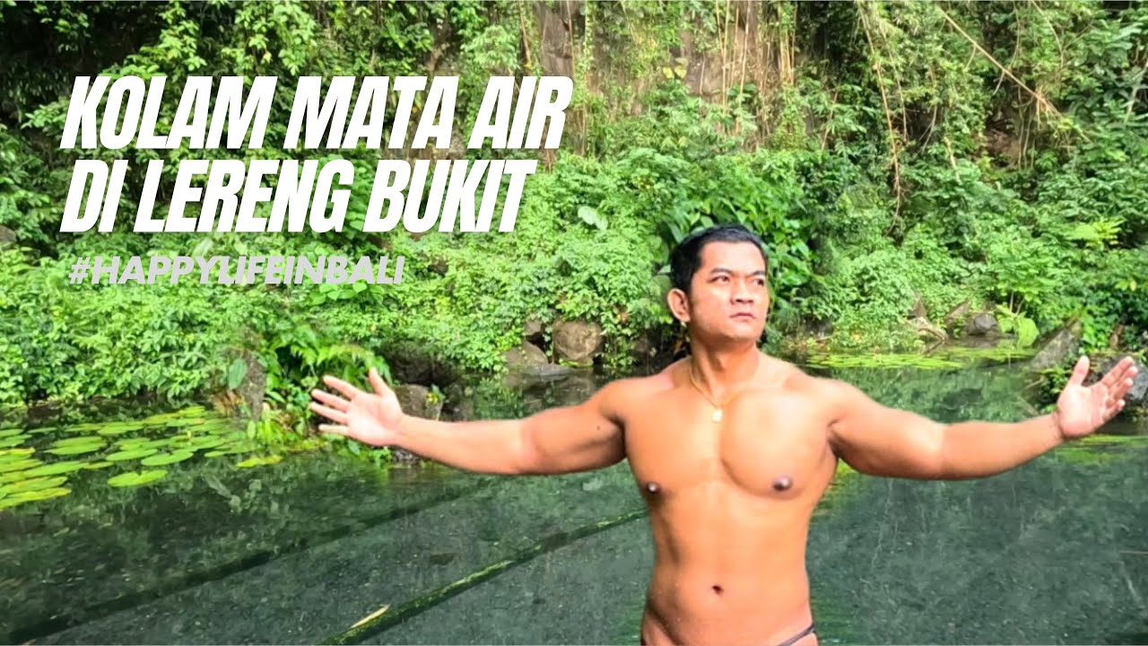 Menikmati Sore Setelah Hujan di Pemandian Suganing dari Mata Air Pegunungan dengan View Alam 