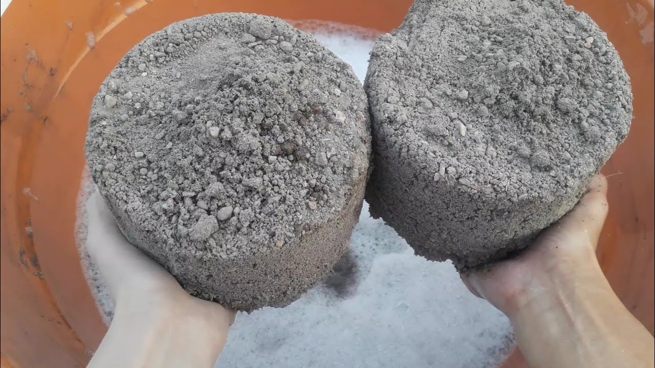New video⏳ Dustiest storm cakes 🎂 Charment crumbling in foamy water+ dry crumbling 💦💤🤤