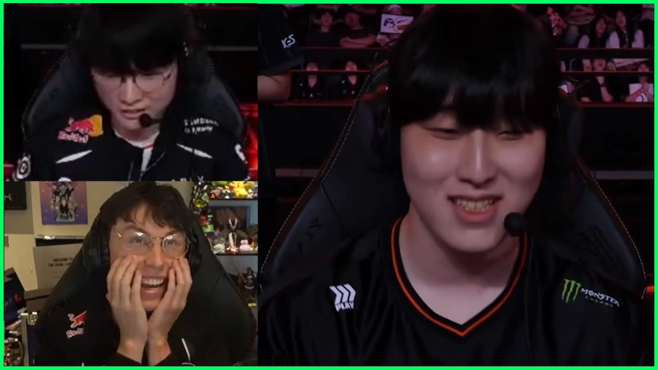 Zeka & Faker Both Smile At Zeka Fumbling The Tower Dive
