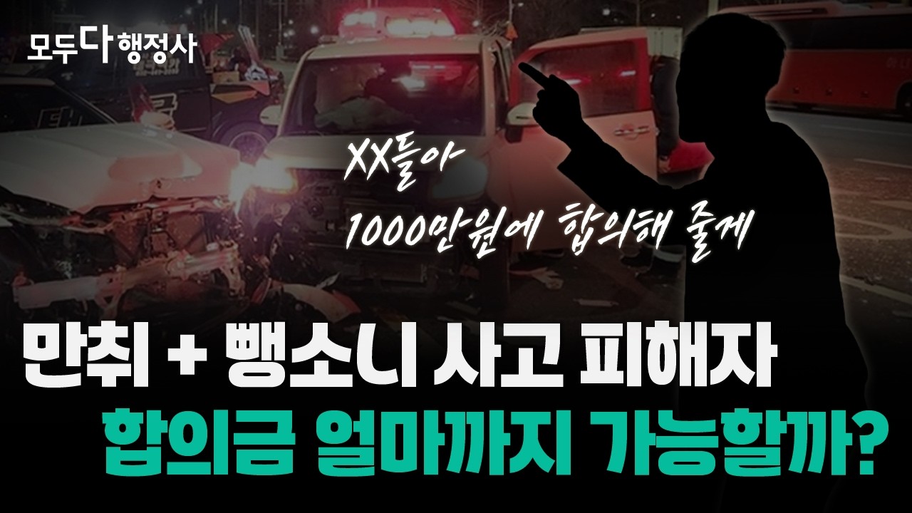 음주운전 뺑소니 사고, 피해자 합의금 이렇게 정합니다 (feat. 민사합의, 형사합의, 음주사고)