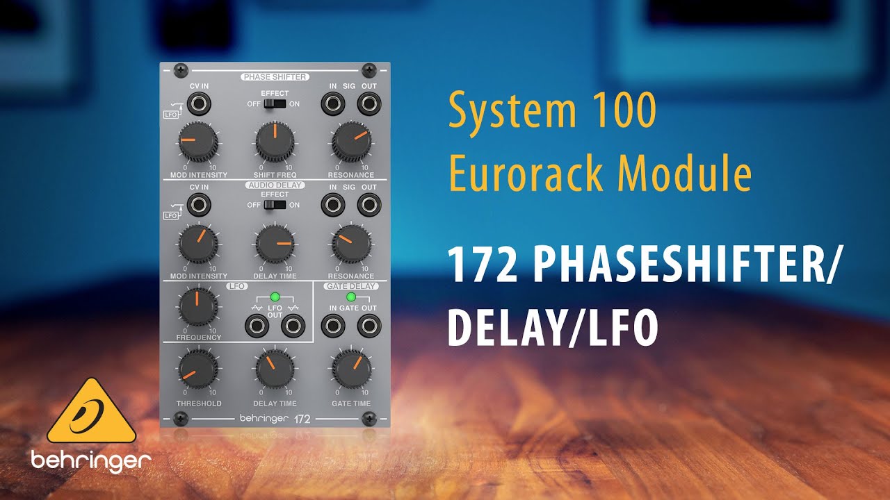 Behringer System 100 &ndash; 172 Phase Shifter / Delay / LFO Eurorack Module