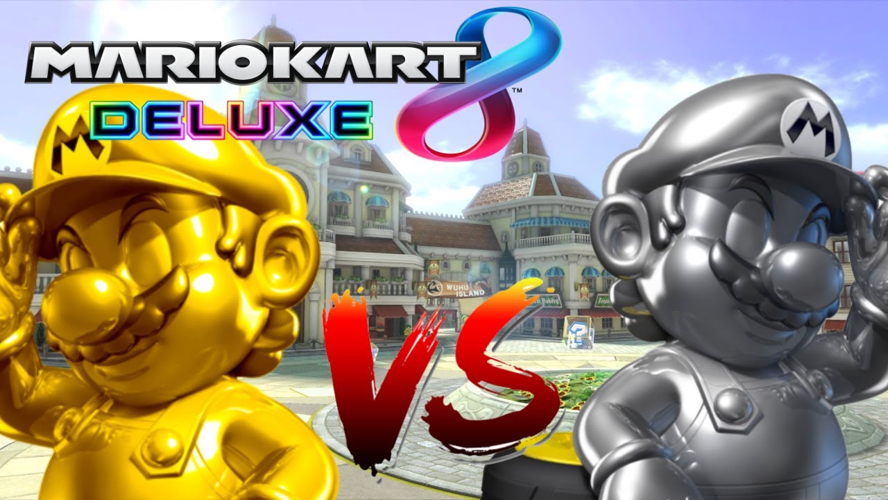 Mario Kart 8 Deluxe Gold Mario Vs Metal Mario Random Battles