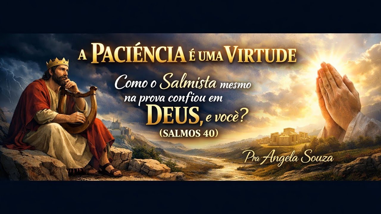 A Paciência é uma Virtude, como o Salmista mesmo na prova confiou em DEUS, e você?