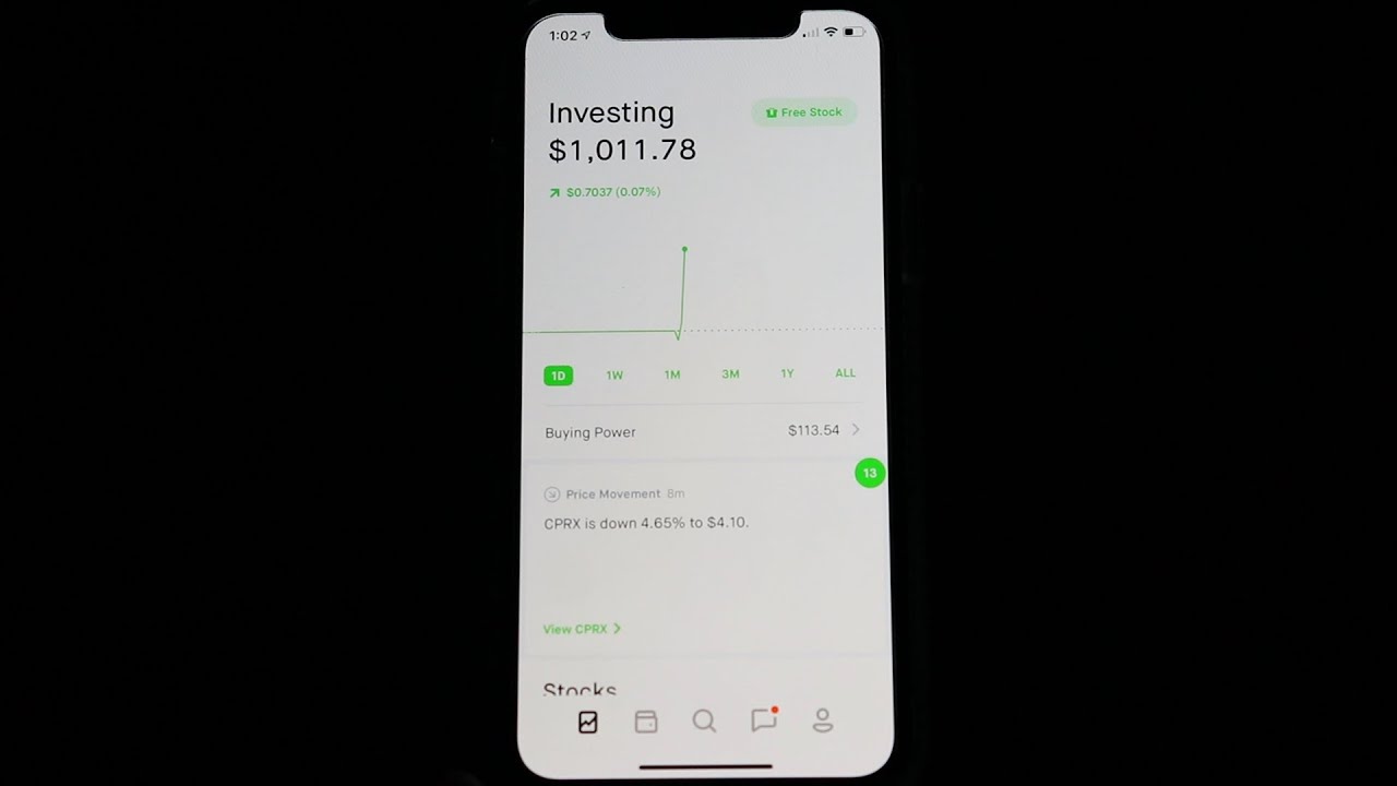 Investing in the Stock Market ASMR | Money on Mobile Earning App Robinhood