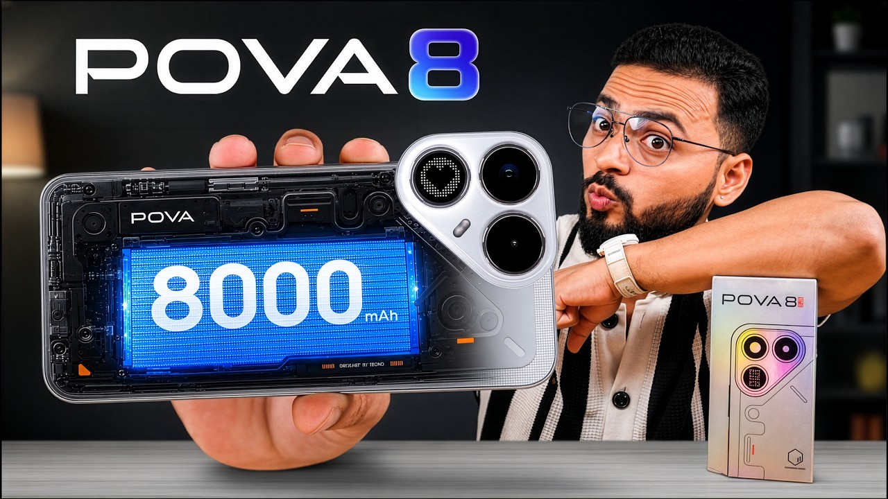 Pova 8 Unboxing & Review 🔥| 144Hz AMOLED + 8000mAh 🔋 | Is It Worth? 🤔