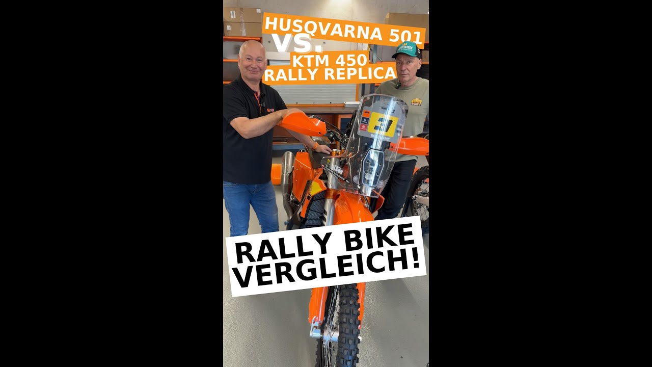 KTM 450 RALLY REPLICA gegen HUSQVARNA FE501 mit Rallye Umbau: Wie gut ist Factory im Vergleich?