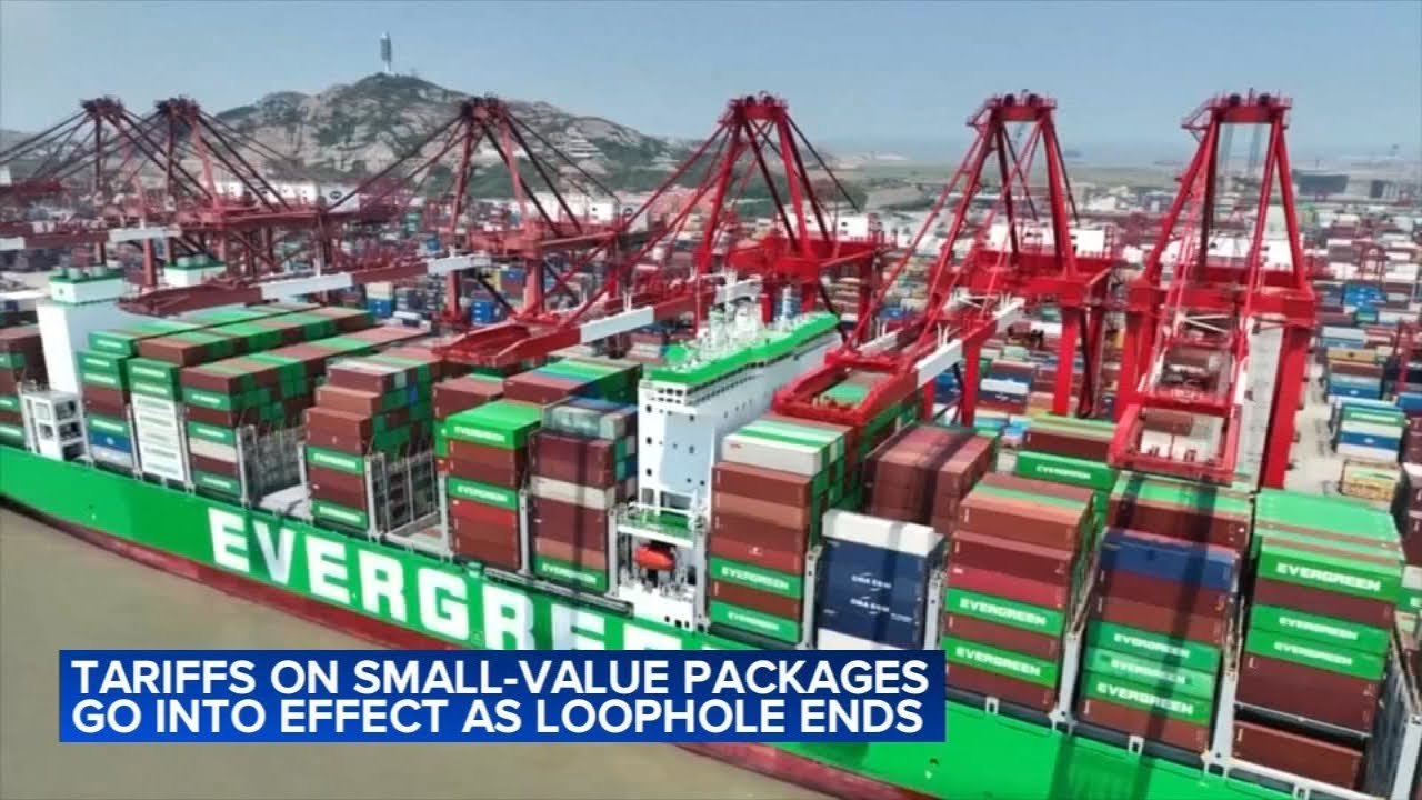 Tariffs on small-value packages go into effect as loophole ends