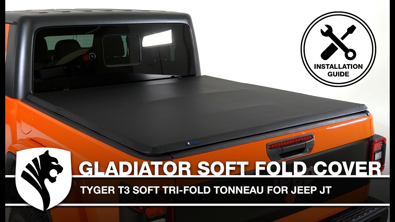 ESSENTIAL Tonneau Cover for Jeep Gladiator JT | T3 Soft Tri-fold Style | INSTALL GUIDE | TYGER AUTO