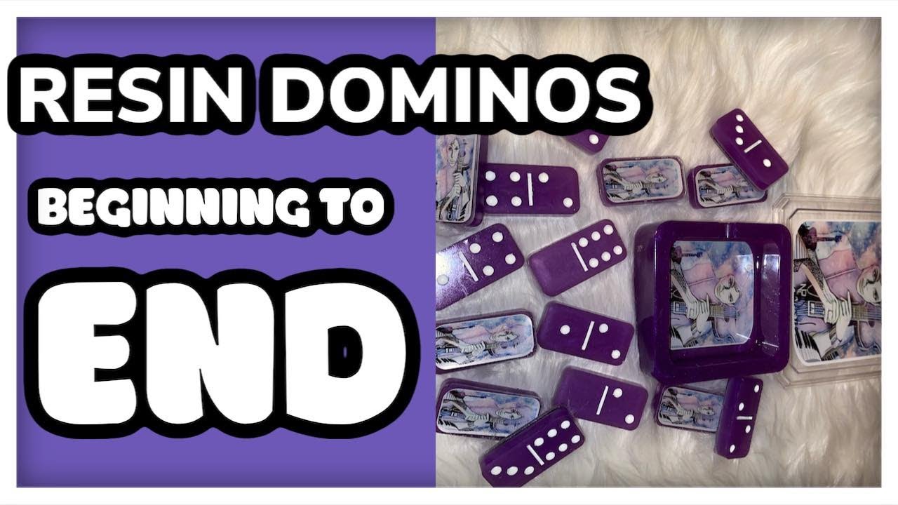 How to make a set of resin domino .Beginning to end.