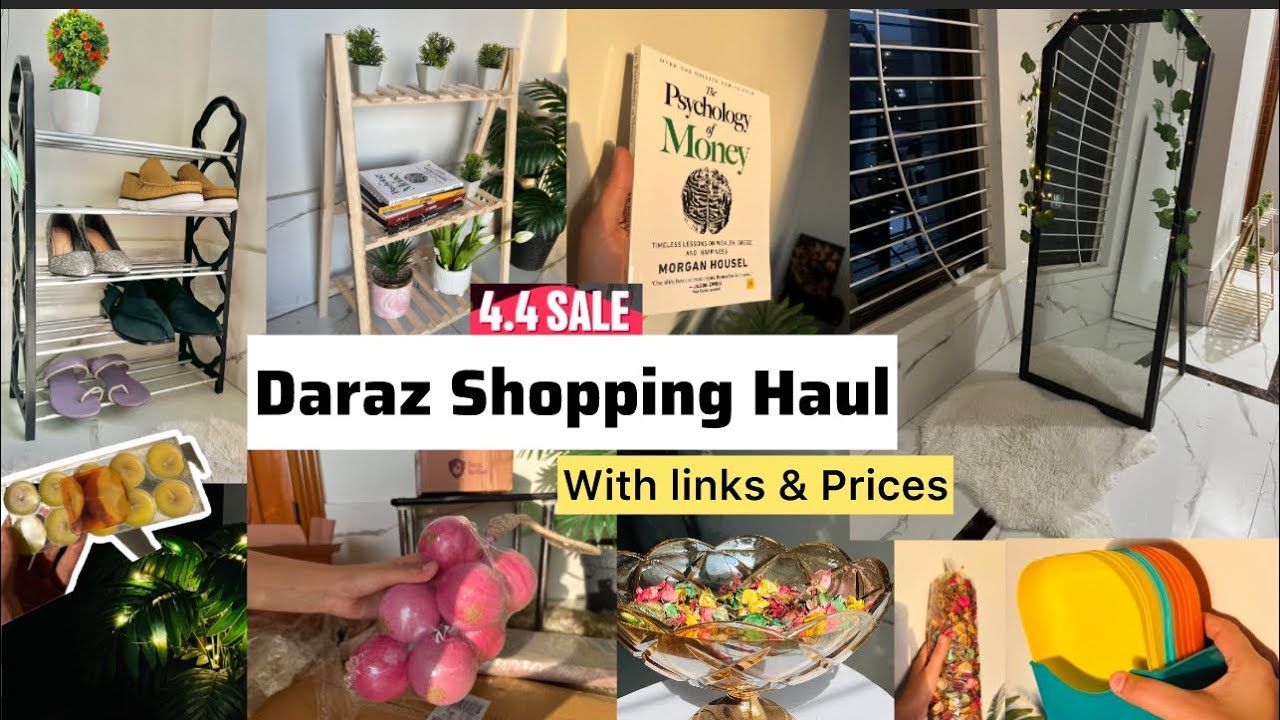 Daraz Shopping Haul 🛍️✨ (Aesthetic Home decor )| 4.4 SALE