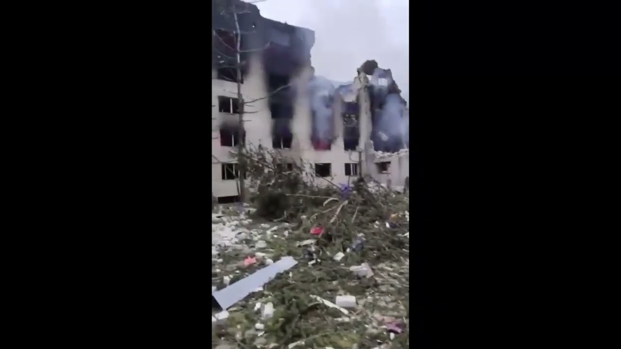 Ukraine War - Aftermath of bombing Kharkiv University