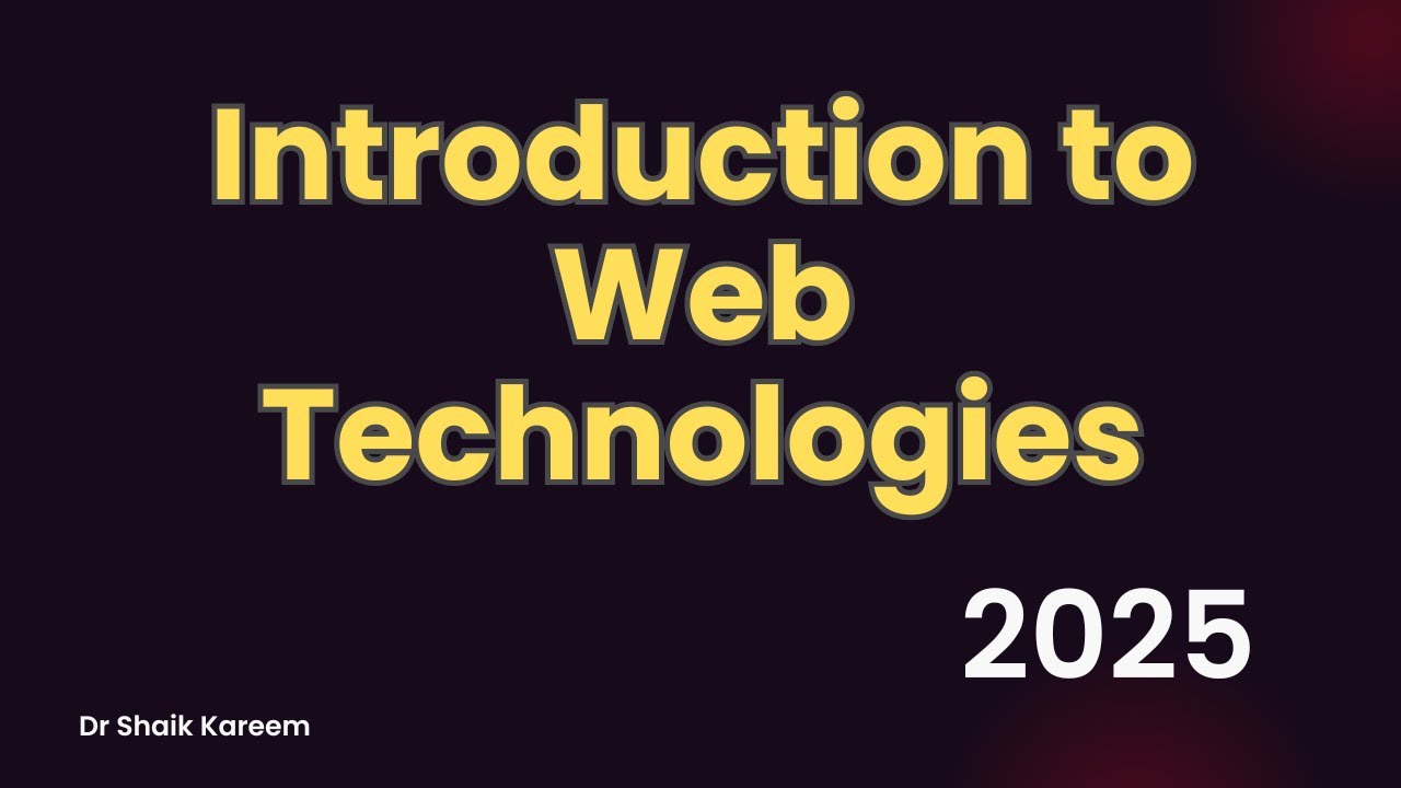  Web Technologies you must learn in 2025 #html #css #js #fullstack