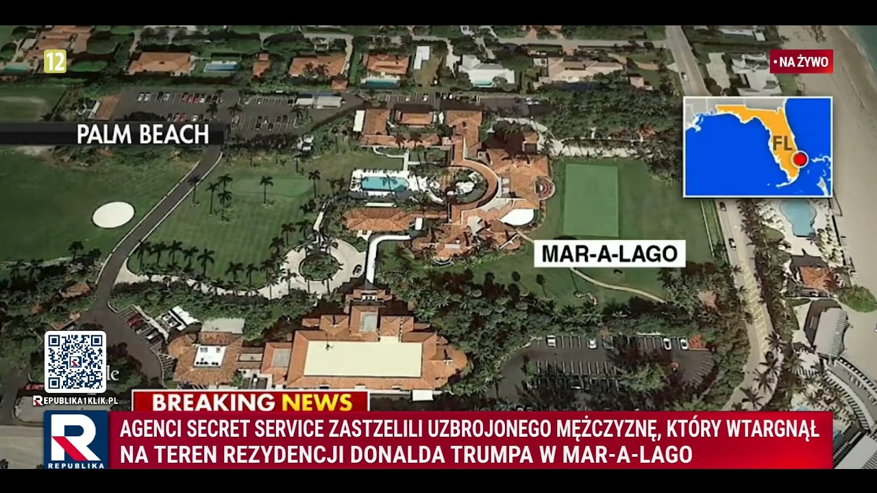 UZBROJONY MĘŻCZYZNA wtargnął na teren rezydencji Donalda TRUMPA! | Wydanie Specjalne