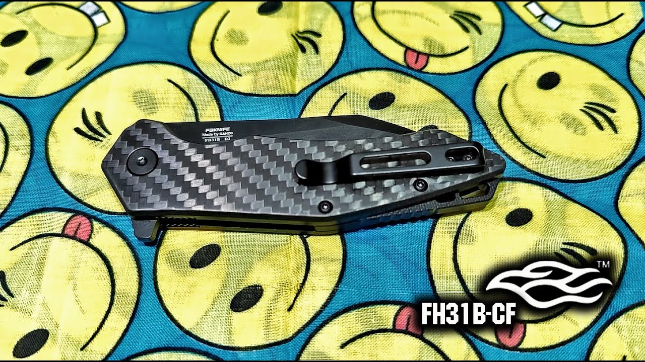 Нож со странным клинком/@CorcoranALFirebird FH31B-CF/EDC knife