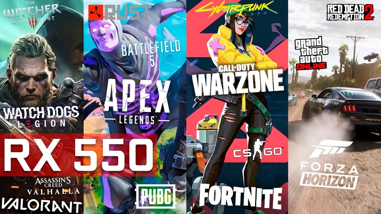 RX 550 2GB + i3-10105f Test in 13 Games