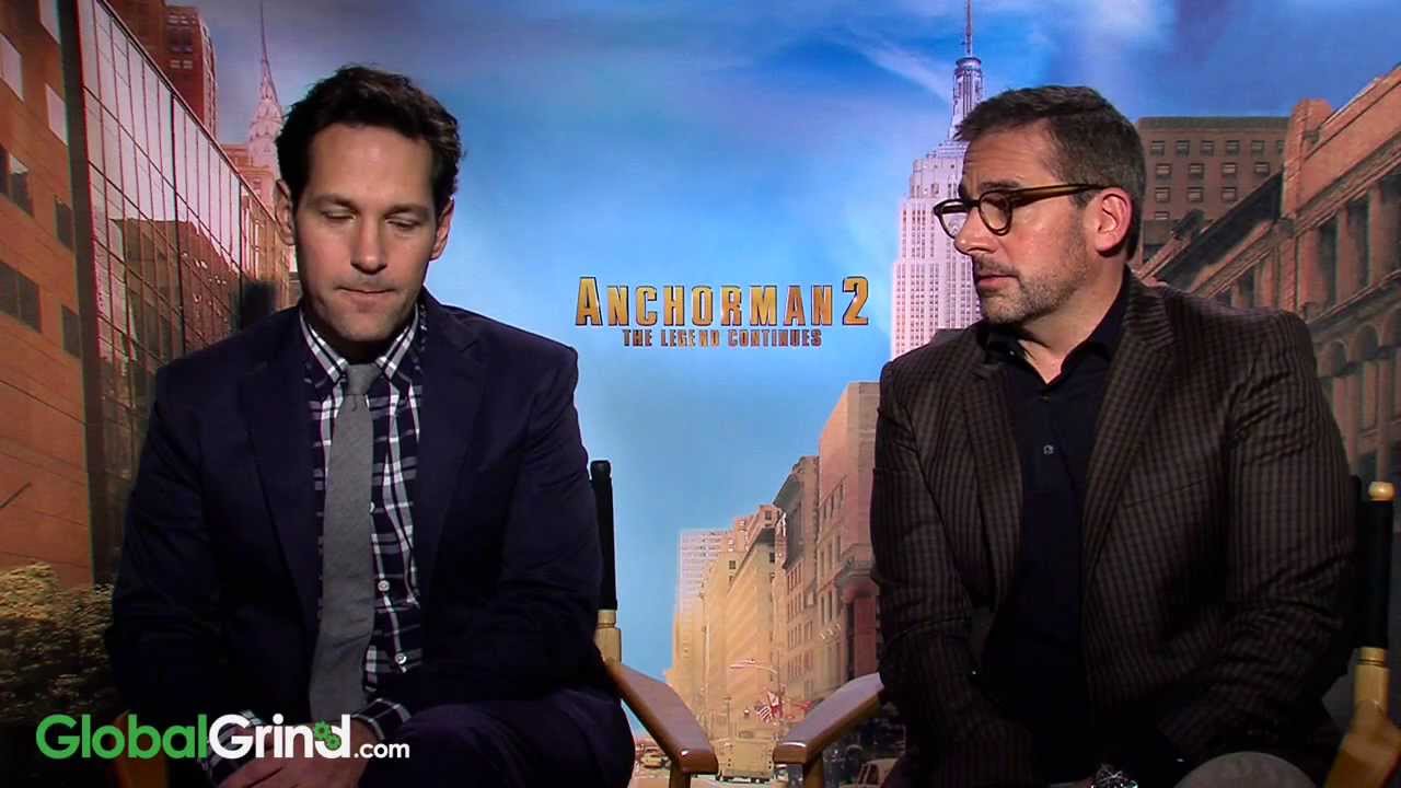 Anchorman 2: The Legend Continues Interviews: Paul Rudd, Steve Carell & Christina Applegate