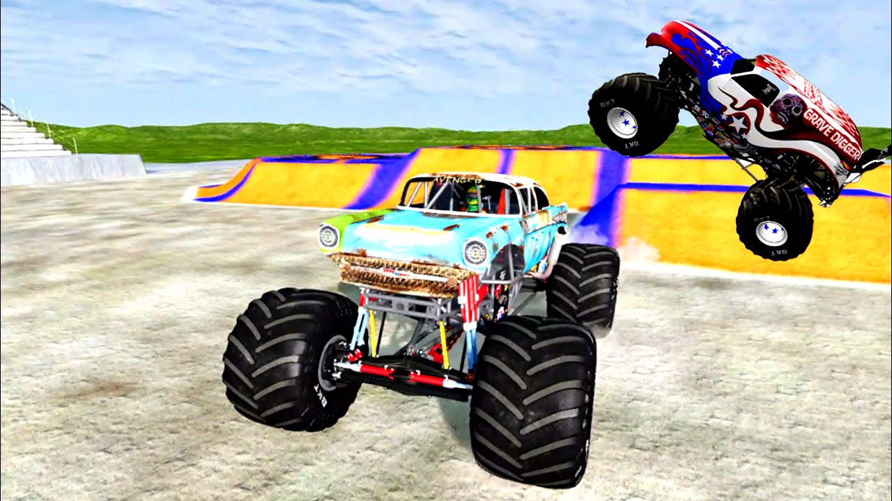 Monster Jam | Monster Trucks | Insane Monster Truck Freestyle & EPIC Monster Jam Racing 7