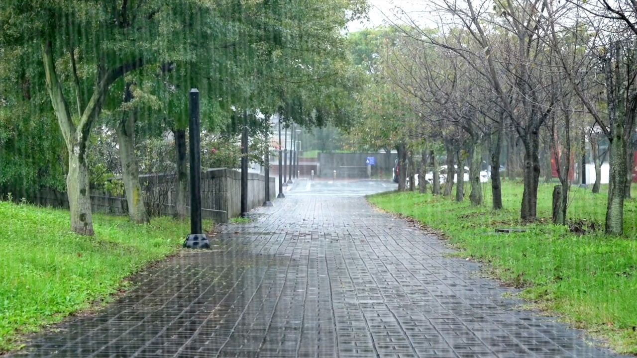 ASMR-звуки сильного дождя, смывающие все мысли — белый шум дождя, снятие стресса и исцеление.