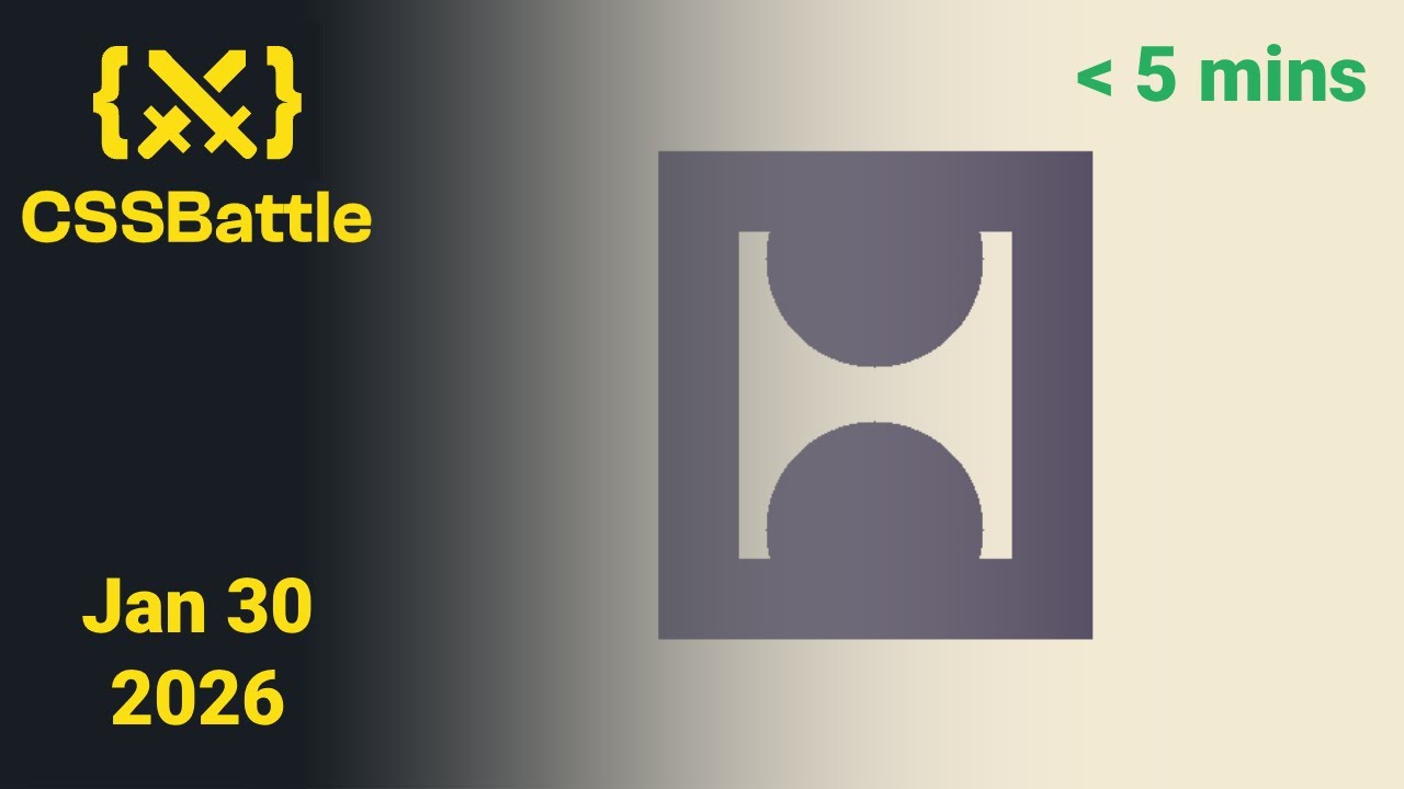 CSSBattle Daily Challenge January 30 2026