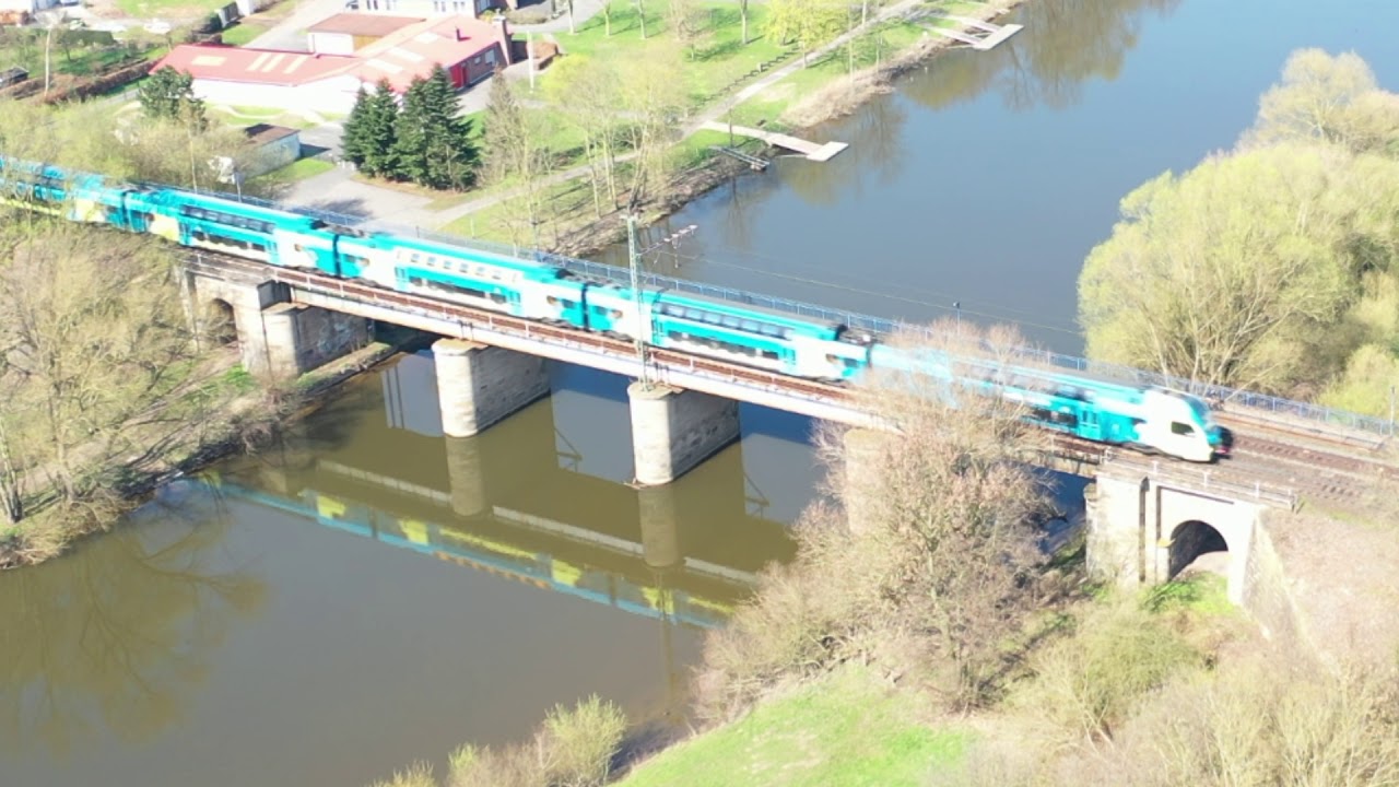 Rheine von oben (Emsauen und Soldatenbrücke)