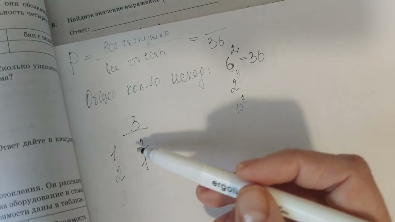 Симметричный игральный кубик бросают два раза. Найти вероятность сумма выпавш очков равна 3 4 или 5 