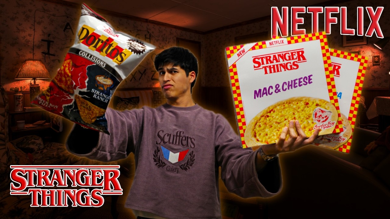 PROBÉ las PIZZAS y GOLOSINAS de STRANGER THINGS de NETFLIX Temporada 5