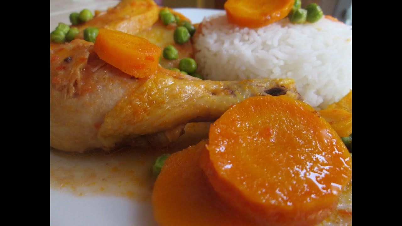 RECETA:   Estofado de pollo sano, rico, f&aacute;cil (comida peruana)