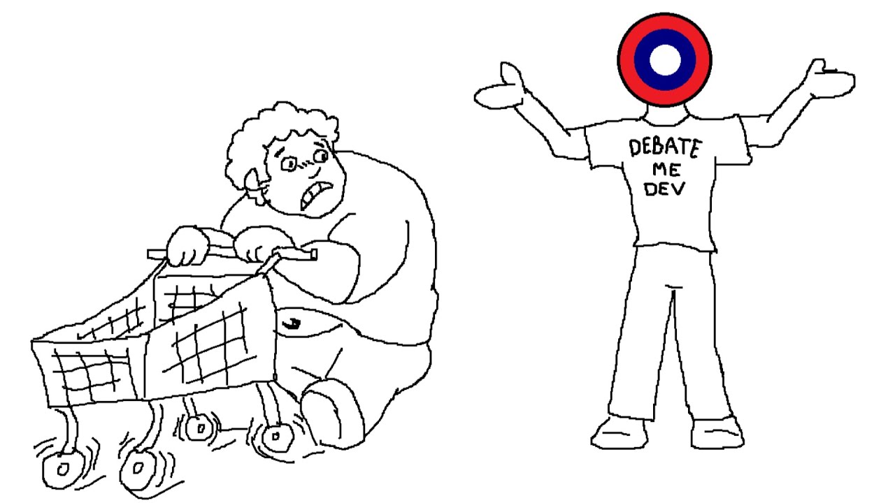 How Short Fat Otaku AKA Dev Bravely Ran Away From His Own Debate
