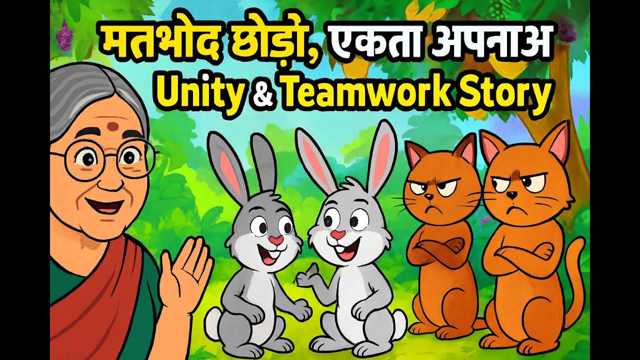 Chalaki se Jeet: खरगोश और बिल्लियों की कहानी | Smartness & Unity Story