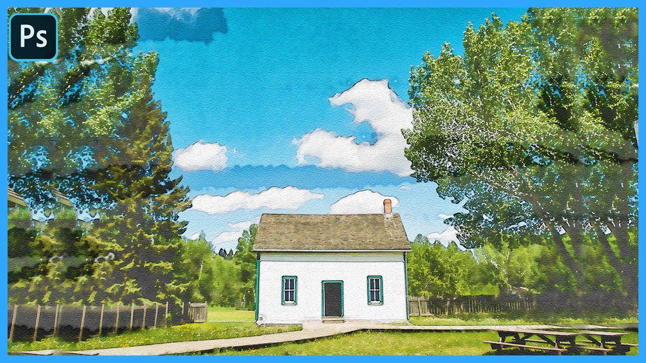 Watercolor paint Effect In Photoshop | Photoshop Tutorial 2024