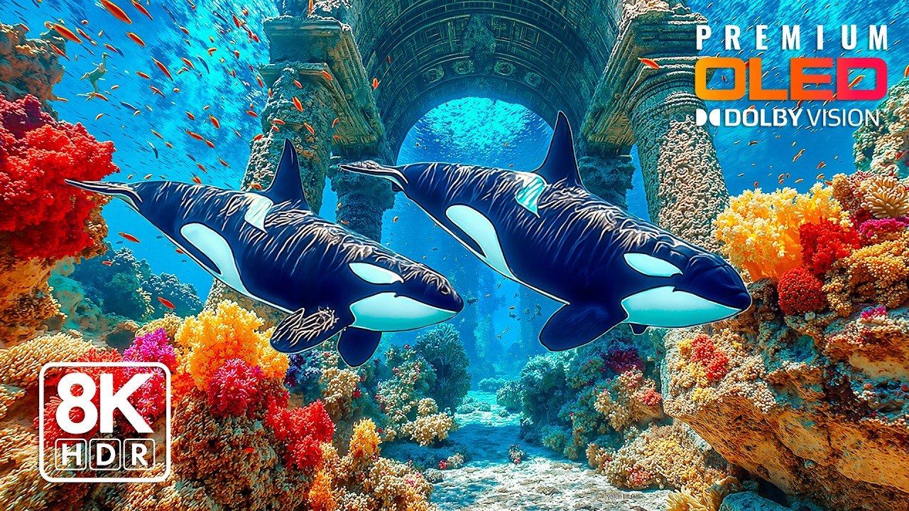 Relaxing Blue Ocean Escape 8K HDR – Gentle Marine Life & Ambience Sleep Sounds