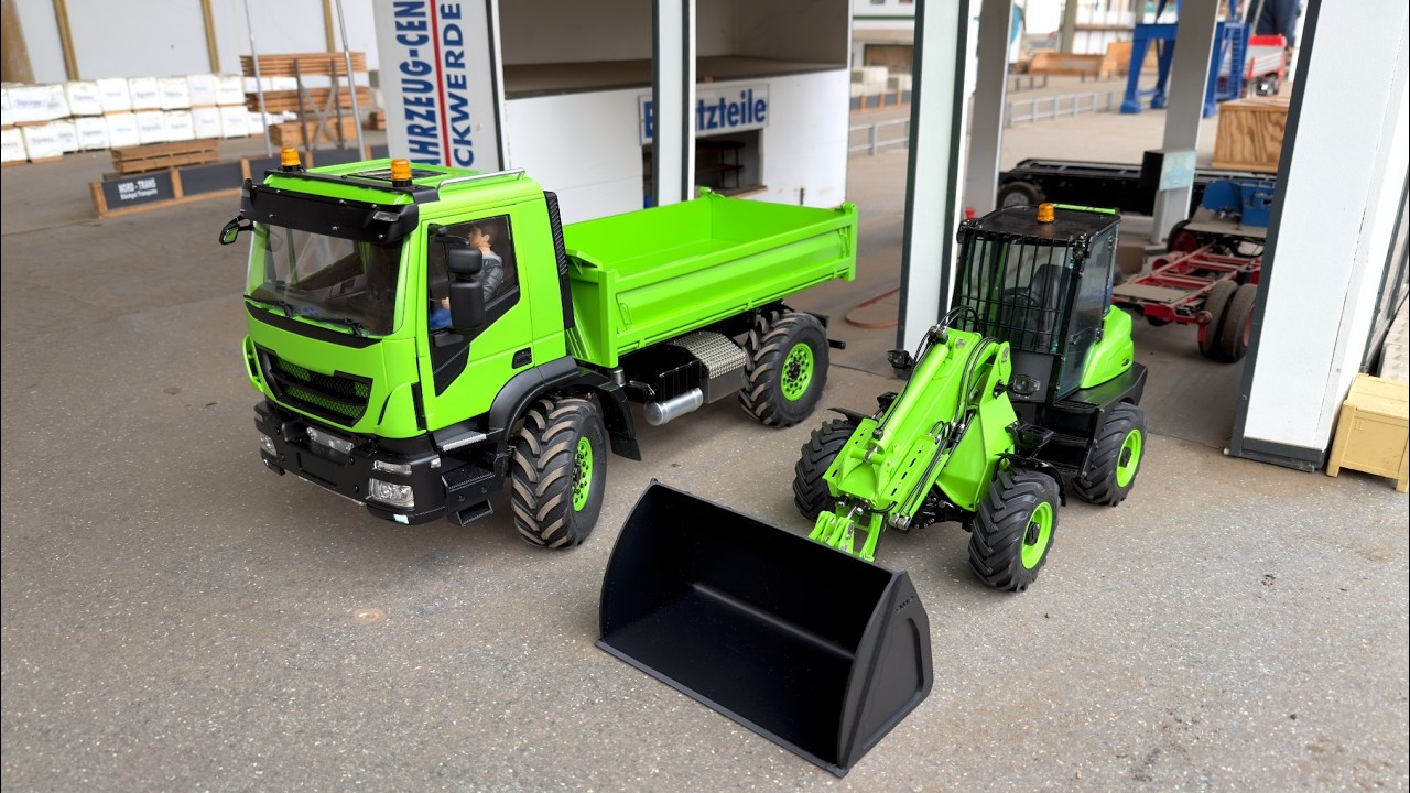 RC 3D print Bulldozer & Grader | Mega mix of tractors and trucks