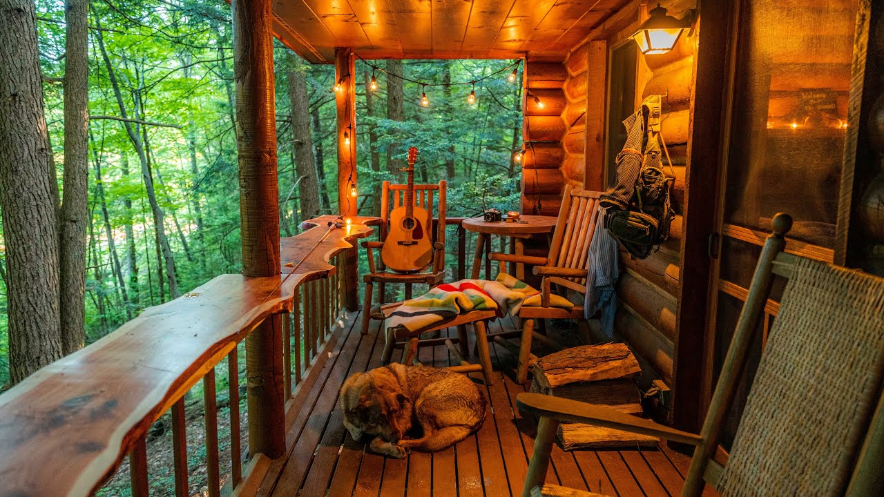 Peaceful Log Cabin Adventure with my Dog