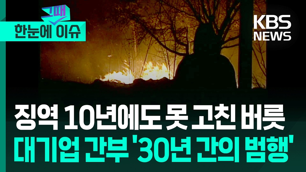 [한눈에 그때 이슈] 징역 10년에도 못 고친 버릇, 대기업 간부 출신 남성 '30년 간의 범행' / KBS 2026.03.18.