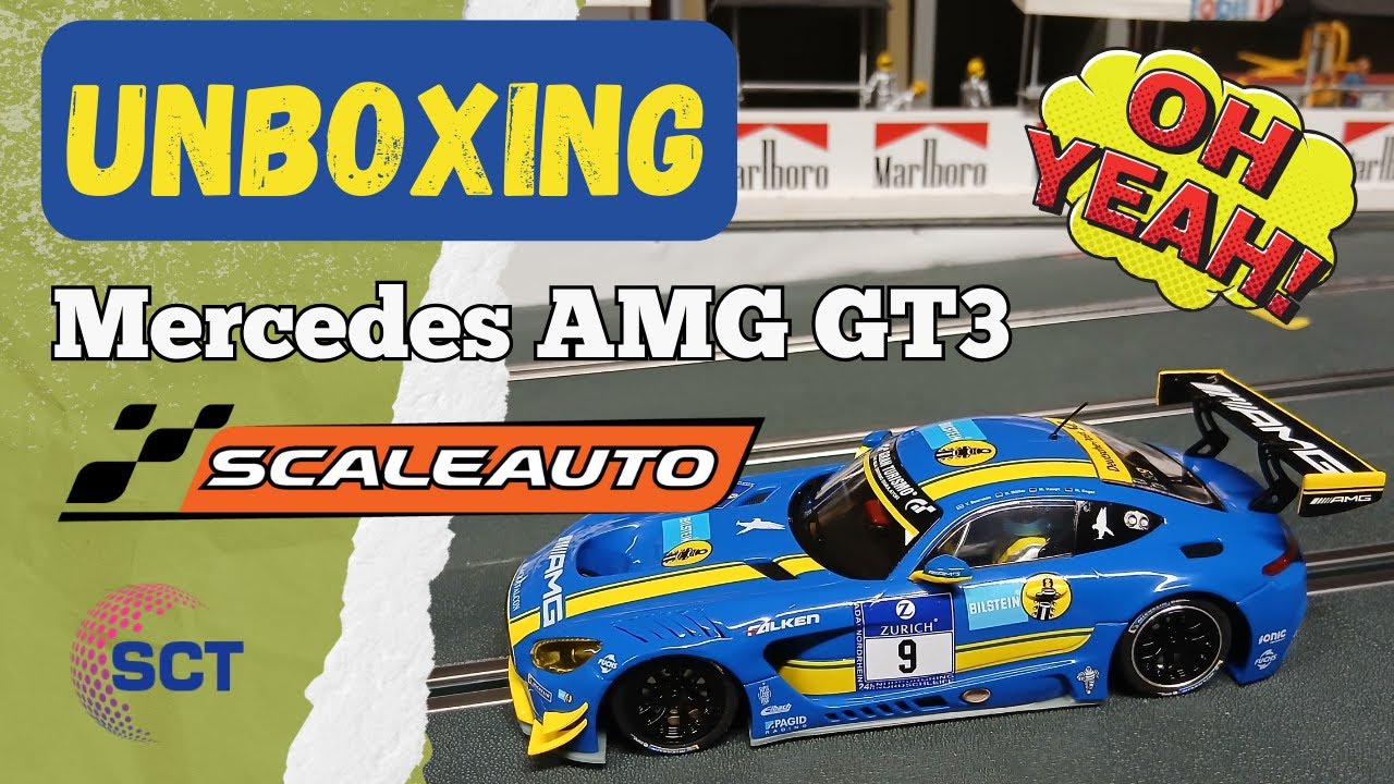 Unboxing Mercedes AMG GT3 Scaleauto #slotcar #slotcars #unboxing