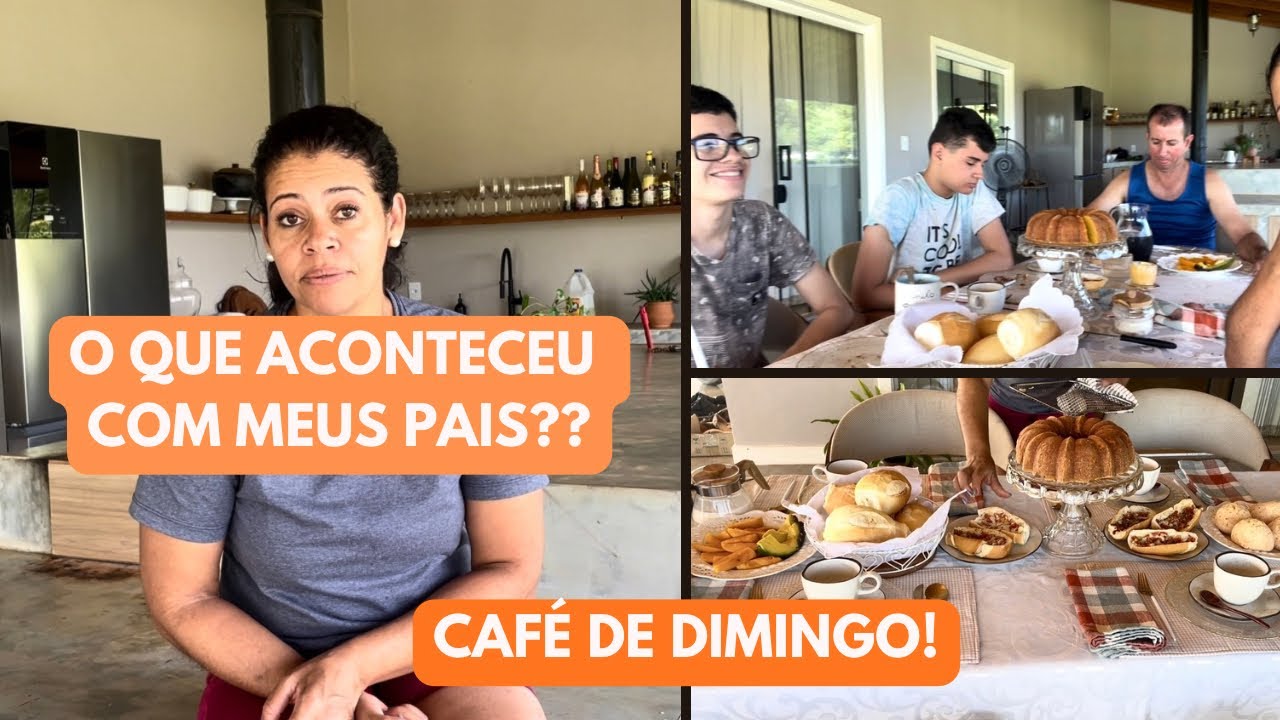 O QUE ACONTECEU COM MEUS PAIS?? PORQUE ELES SUMIRAM?CAFÉ DA MANHÃ DE DOMINGO/ MESA POSTA NUBIA VIANA
