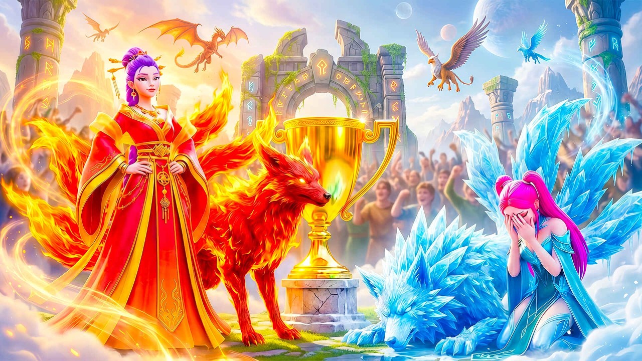 FIRE VS ICE! THE ULTIMATE NINE-TAILED FOX SHOWDOWN! 😱 | KPOP DEMON HUNTER