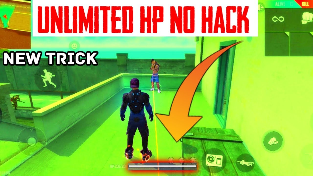 free fire unlimited HP No hack | free fire new tricks unlimited HP