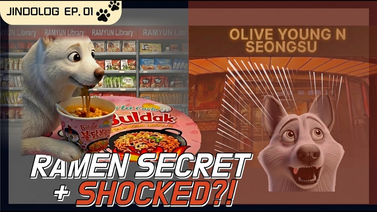 JINDOLOG Ep.01 | We Tried Korean Ramen Combos… Then Got a Beauty Shock 😱