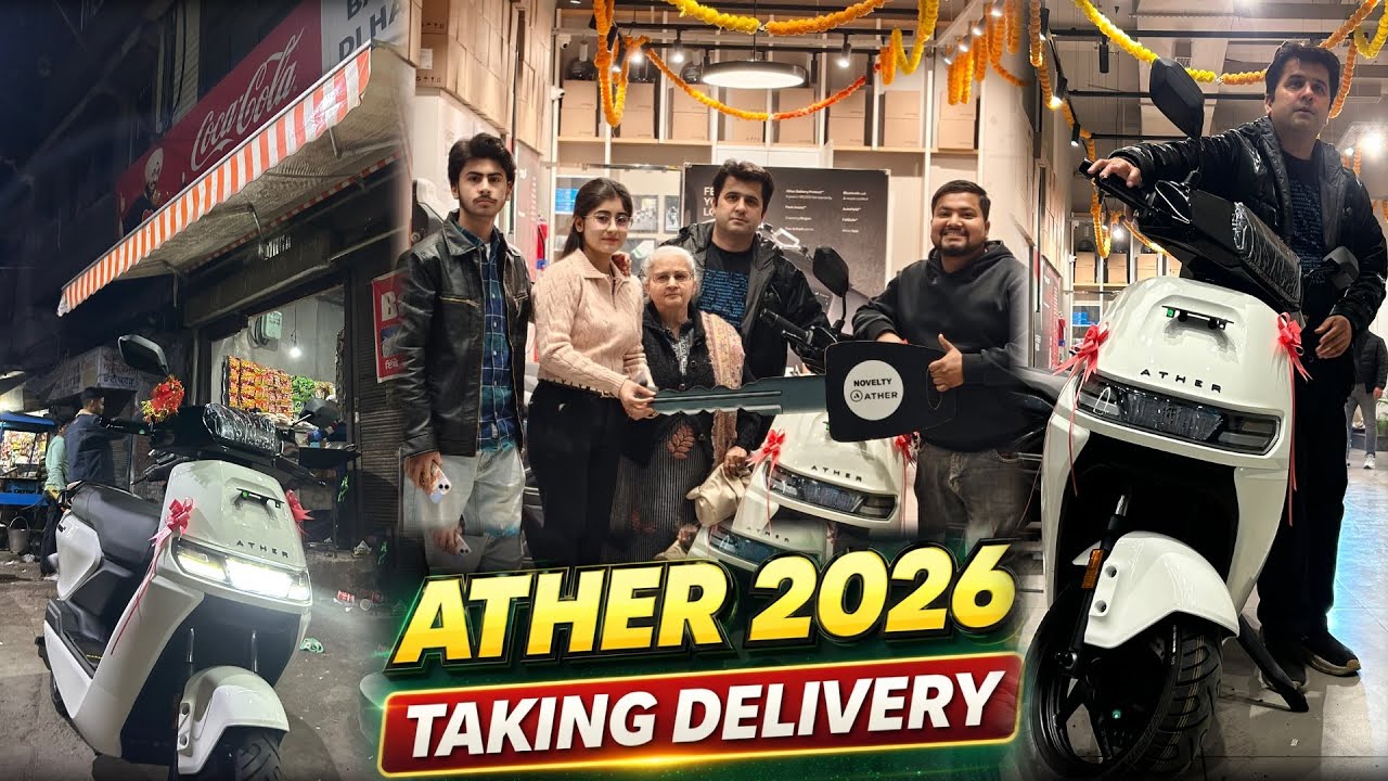 Наконец-то получил ATHER 2026 🔥 | Полный опыт доставки | Dev ratra | ather Rizta S base m