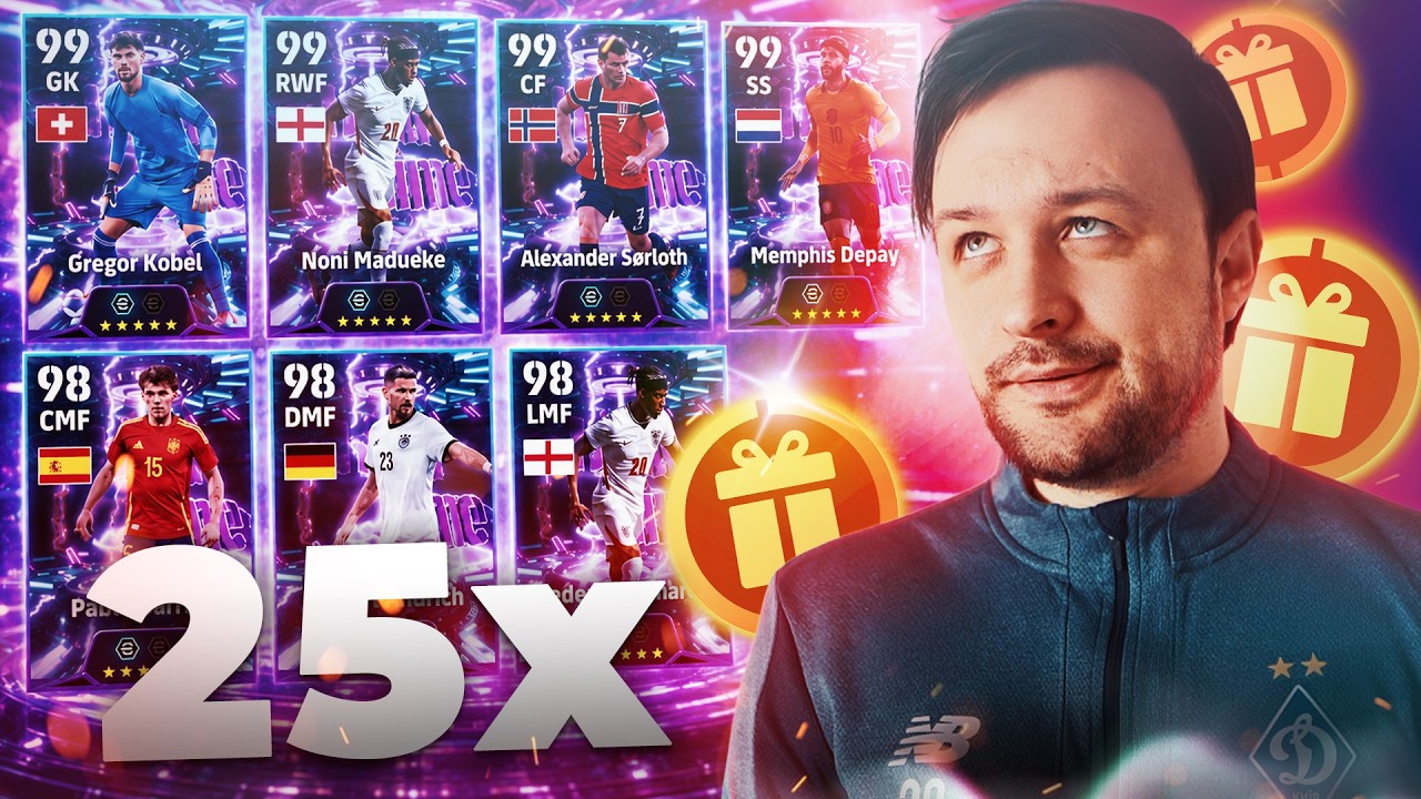 I opened free Show Time pack 25 times..