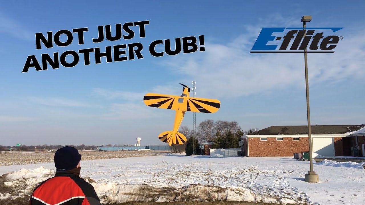 E-flite Clipped Wing Cub 1.2m Aerobatic and 3D(?) Flight Talk